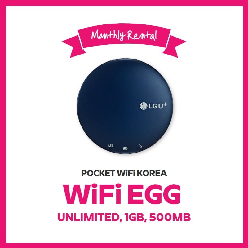 PocketWifiKoreaMonthlyRentalEgg Pocket WiFi Korea